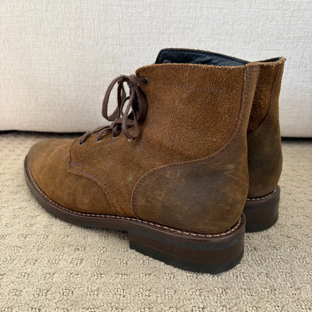 Thursday‎ Boot Company President Everyday Boots Mocha Suede Lace Up Men US 12